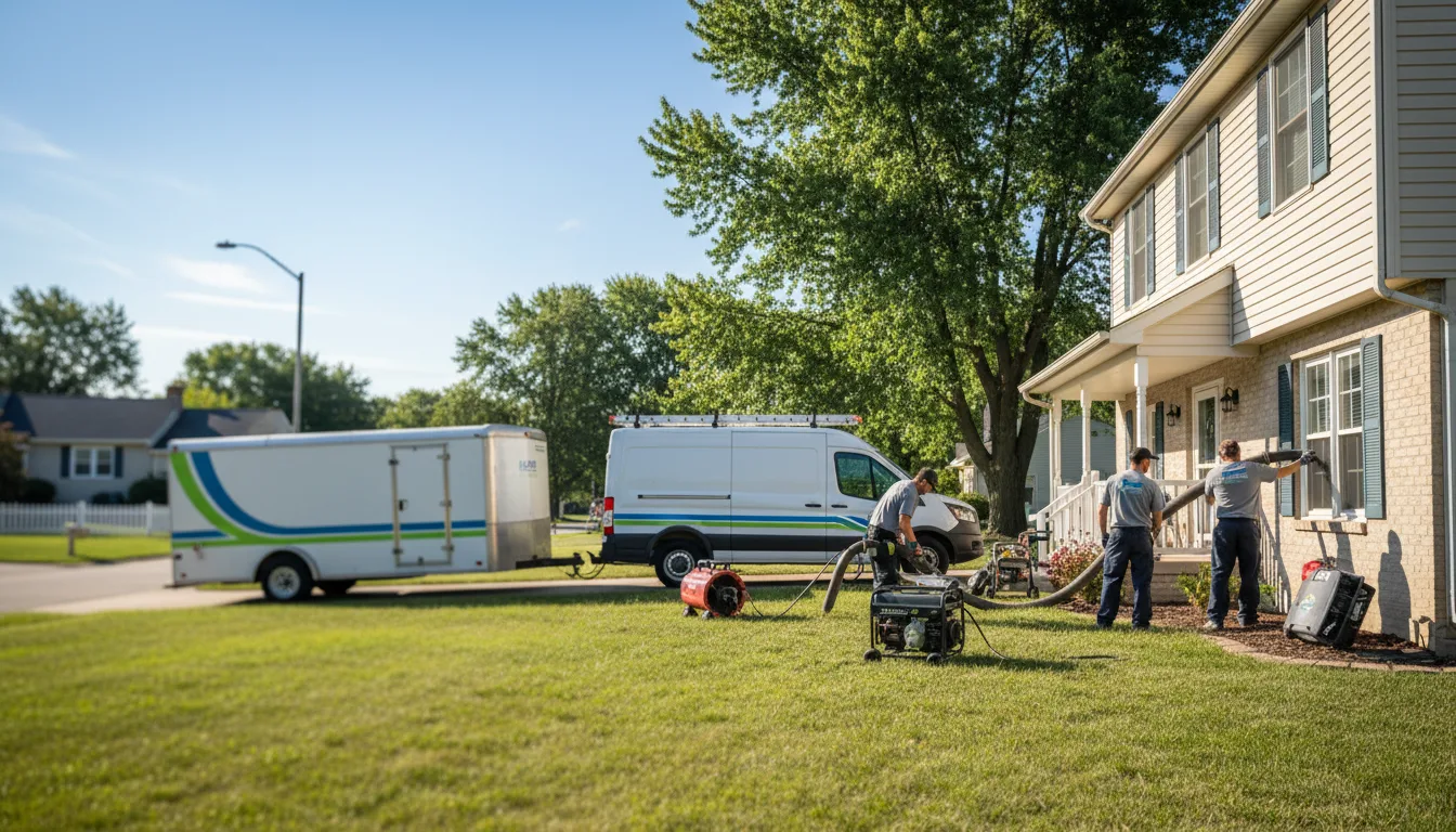 Flooded Basement Restoration And Cleanup With Repair in Villa Grove, IL near me
